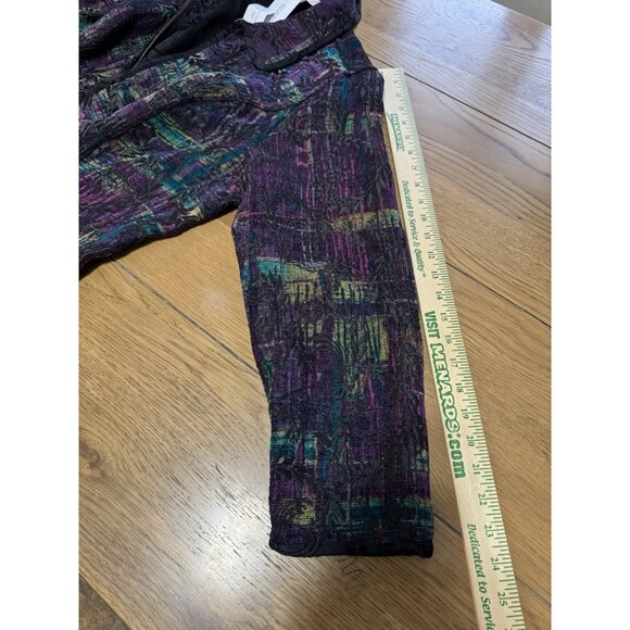 CJ Banks Christopher Banks Purple Zip Blazer Jacket 1X Tapestry Reversible NWT - Picture 6 of 14